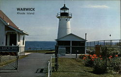 Warwick Neck Light House Rhode Island Postcard Postcard