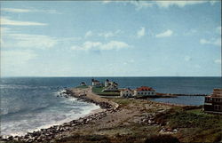 Watch Hill Lighthouse and Coast Guard Station Westerly, RI Postcard Postcard