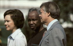 Meeting Between Presidents Carter and Nyerere Postcard