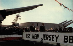 USS New Jersy (BB-62), Long Beach Naval Shipyard Postcard