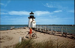 Brant Point Lighthouse Nantucket, MA Postcard Postcard