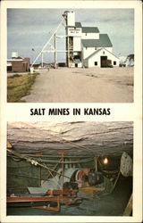 Salt Mines in Kansas Postcard Postcard