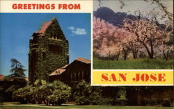 Views from San Jose California Postcard Postcard