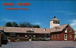 Amana Colonies - Smokehouse Tower and Meat Shop Postcard