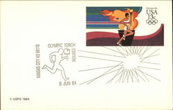 1984 Olympics FDS First Day Issue Cards Postcard Postcard