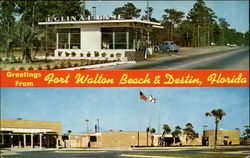 Greetings from Fort Walton Beach & Destin Florida Postcard Postcard