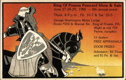 King of Prussia Postcard Show & Sale Postcard