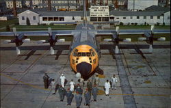 A Hercules C-130 Turbo Prop-Jet Aircraft, Sewart Air Force Base Smyrna, TN Postcard 