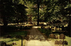 Granary Burial Grounds Boston, MA Postcard Postcard