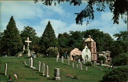 St. Joseph Shrine, Irish Hills, St. Joseph Cemetery Brooklyn, MI Postcard Postcard