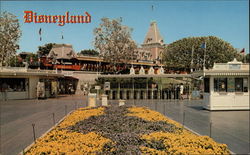 Disneyland USA Santa Fe Train Depot Postcard