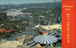 Aerial View of Disneyland Postcard