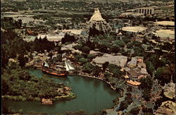 Aerial View of Disneyland Anaheim, CA Postcard Postcard