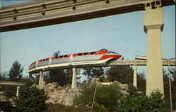 Disneyland Monorail Postcard