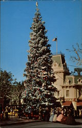 Disneyland at Christmas Postcard