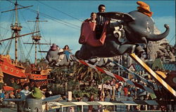 Disneyland - Dumbo-Fantasyland Postcard