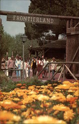 Frontierland Entrance, Disneyland Postcard