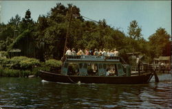 Disneyland - Keel Boat in Frontierland Anaheim, CA Postcard Postcard