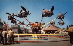 Dumbo Ride, Disneyland Postcard