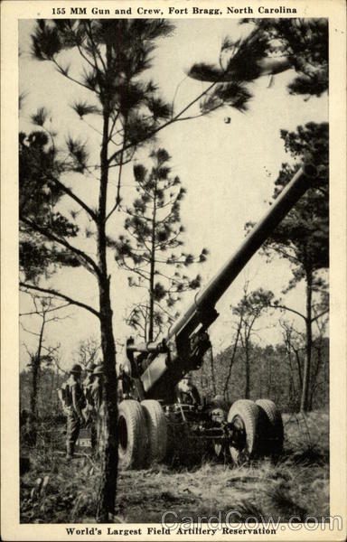 155 MM Gun and Crew Fort Bragg North Carolina