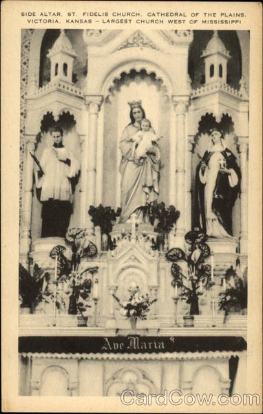 Side Altar, St. Fidelis Church, Cathedral of the Plains Victoria Kansas