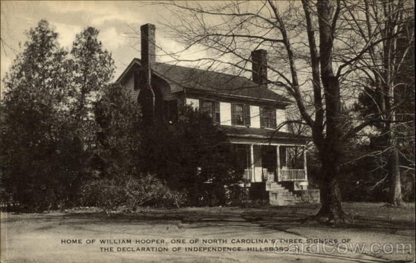 Home of William Hooper Hillsborough North Carolina