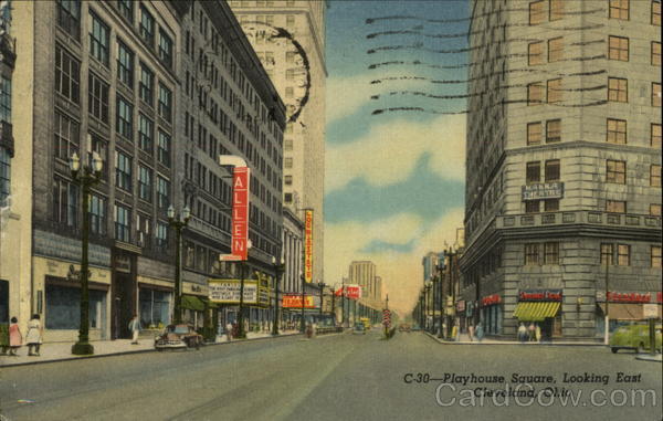 Playhouse Square, Looking East Cleveland Ohio