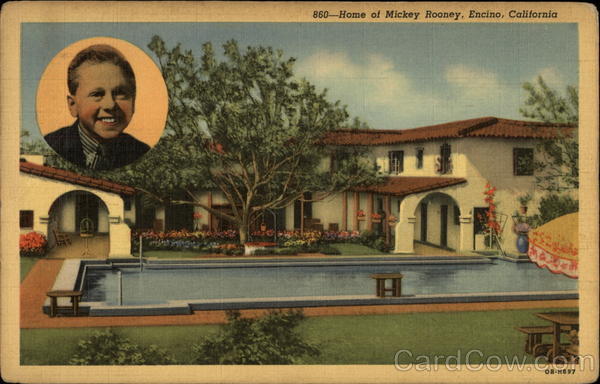 Home of Mickey Rooney Encino California