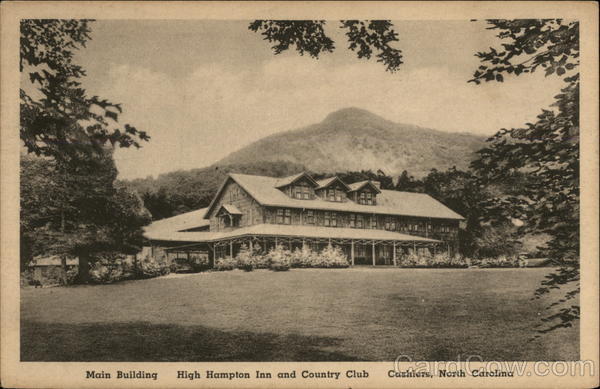 Main Building, High Hampton Inn and Country Club Cashiers North Carolina
