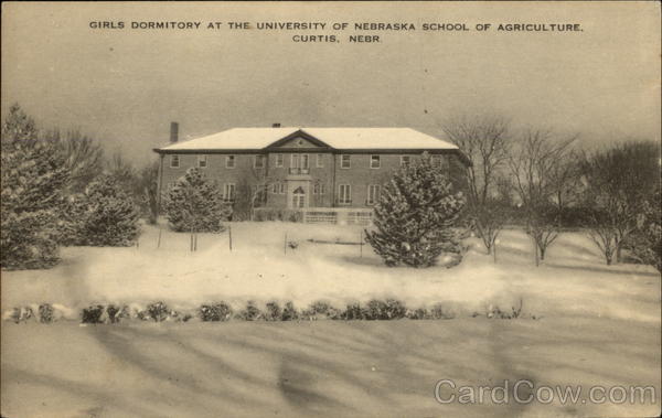 Girls Dormitory at the University of Nebraska School of Agriculture Curtis