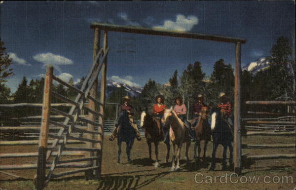 On A Western Dude Ranch Cowboy Western