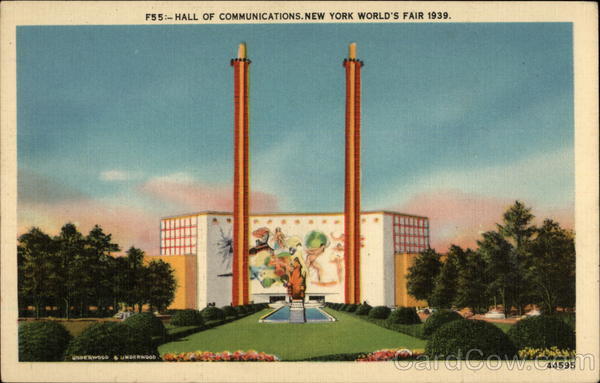 Hall of Communications New York 1939 NY World's Fair