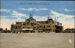 Municipal Airport Indianapolis, IN Postcard Postcard