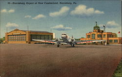 Harrisburg Airport at New Cumberland, Harrisburg, Pa Pennsylvania Postcard Postcard
