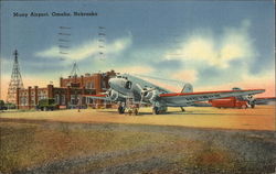Muny Airport Omaha, NE Postcard Postcard