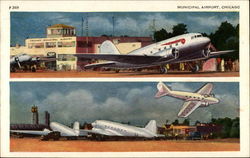 Municipal Airport Chicago, IL Postcard Postcard