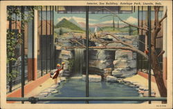 Interior, Zoo Building, Antelope Park Lincoln, NE Postcard Postcard