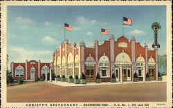 Christy's Restaurant, Baltimore Pike-US No. 1, 202 and 322 Postcard