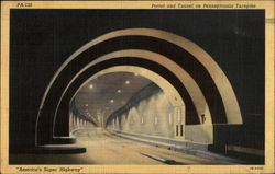 Portal and Tunnel on Pennsylvania Turnpike Postcard Postcard