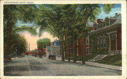 Main Street Saco, ME Postcard Postcard