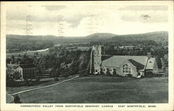 Connecticut Valley from Northfield Seminary Campus Postcard