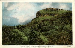 Indian Head, Franconia Notch White Mountains, NH Postcard Postcard