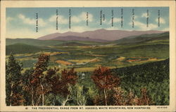 The Presidential Range from Mt. Agissiz Postcard