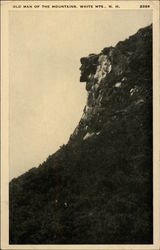 Old Man of the Mountains Postcard