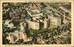 Bird's-Eye view of Cleveland City Hospital Postcard