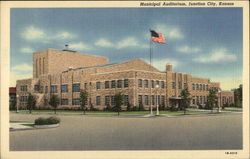 Municipal Auditorium Junction City, KS Postcard Postcard