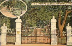 US National Cemetery Fort Scott, KS Postcard Postcard