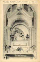 Side Altar, St. Fidelis, Cathedral of the Plains Victoria, KS Postcard Postcard