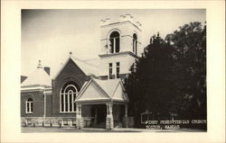 First Presbyterian Church Holton, KS Postcard Postcard