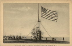 National Salute, Madison Barracks Sackets Harbor, NY Postcard Postcard